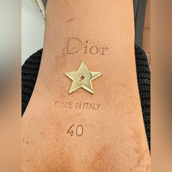 Christian Dior J'adior Slingback Pumps Black Technical Fabric Size 40 - Picture 10 of 10